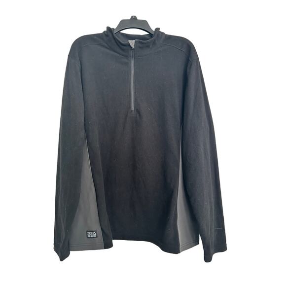 DDX Dri-Duck Men's Size 3XL Fleece Pullover 1/4 Zip Black Gray Lightweight - Picture 1 of 6